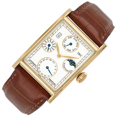 Lot 432 - Gentleman's Gold Perpetual Calendar 'Novecento' Wristwatch, International Watch Co.