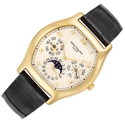 Lot 433 - Gentleman's Gold Perpetual Calendar Ref. 5040 Wristwatch, Patek Philippe & Co.