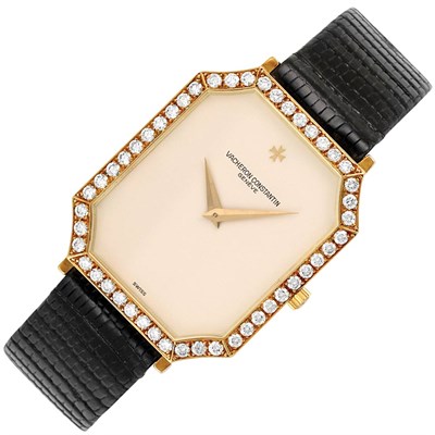 Lot 434 - Gentleman's Gold and Diamond Wristwatch, Vacheron & Constantin