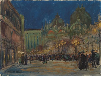 Lot 100 - Jane Peterson American, 1876-1965 Piazza San...