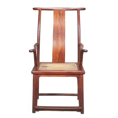 Lot 225 - Chinese Huanghuali Yokeback Chair 17th Century...
