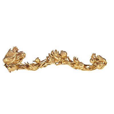 Lot 263 - Chinese Gilt-Wood Ruyi Sceptre 19th Century...