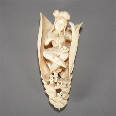 Lot 238 - Chinese Ivory Carving of a Female Late...
