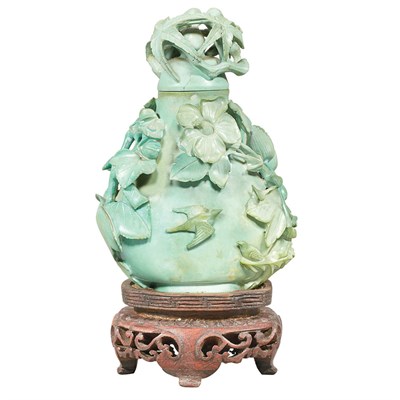 Lot 235 - Chinese Turquoise Covered Vase 19th Century Of...