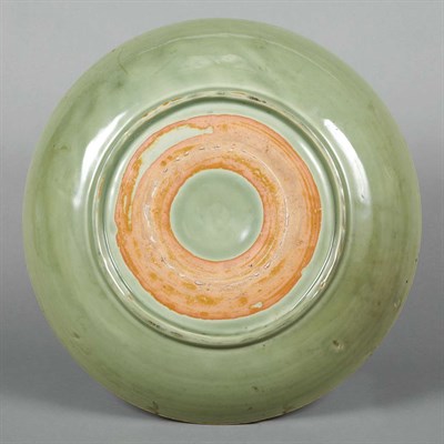 Lot 58 - Chinese Celadon Glazed Charger Ming Dynasty...