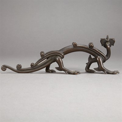 Lot 161 - Chinese Bronze Brush Rest Early 19th century...