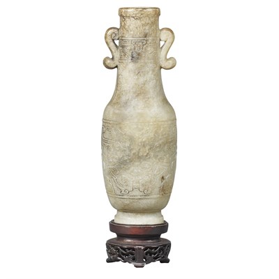 Lot 119 - Chinese Jade Vase 18th/19th Century Of slender...