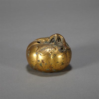 Lot 160 - Chinese Gilt-Bronze Waterdropper 19th Century...