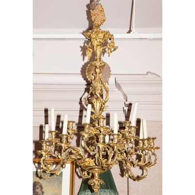 Lot 354 - Louis XV Style Gilt-Metal Twenty-Four Light...