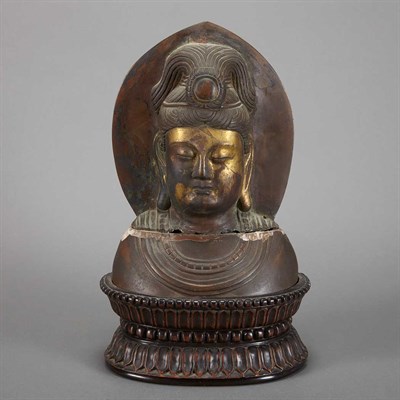 Lot 205 - Chinese Marble Head of a Bodhisattva 20th...