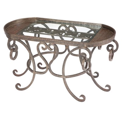 Lot 335 - In the Manner of Edgar Brandt Low Table, circa...
