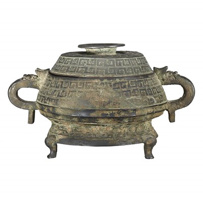 Lot 69 - Chinese Bronze Covered Gui Western Zhou...