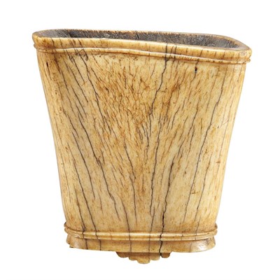 Lot 158 - Chinese Ivory Brush Pot 18th Century The...
