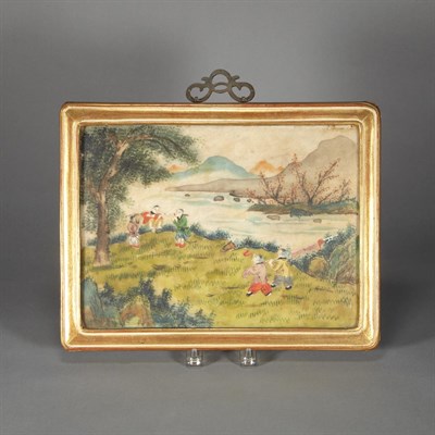 Lot 214 - Chinese School 19th/20th Century Boys playing...