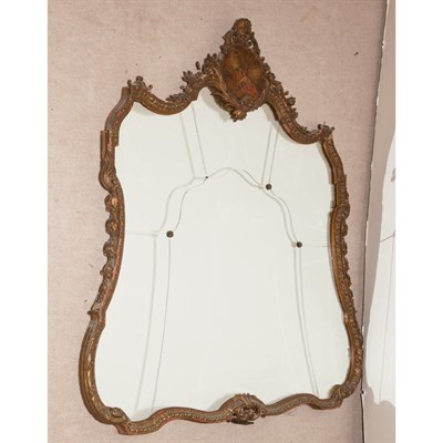 Lot 509 - Louis XV Style Painted Wood Overmantel Mirror...