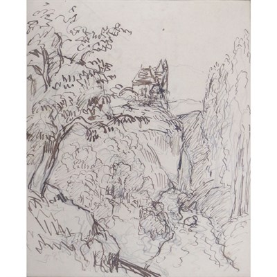 Lot 41 - Camille Pissarro French, 1831-1903 Maison dans...