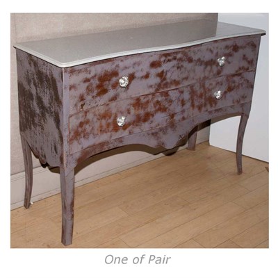 Lot 238 - Pair of Rustic Style Hardstone Top Weathered...