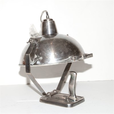 Lot 166 - Industrial Style Chromed Desk Lamp Height 15...