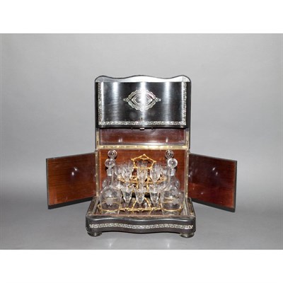 Lot 359 - Napoleon III Mother-of-Pearl Inlaid Ebonized...