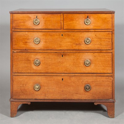 Lot 283 - George III Mahogany Chest of Drawers Height 40...
