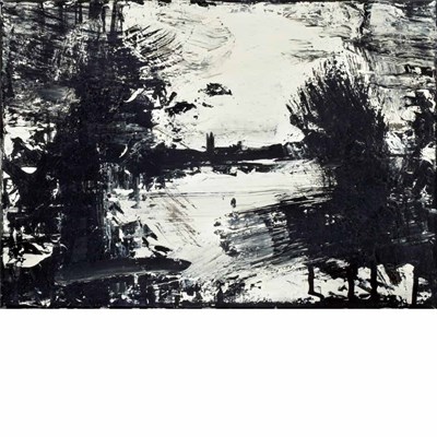 Lot 112 - John Virtue British, b. 1947 Landscape #387,...
