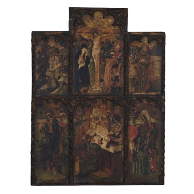 Lot 9 - Blasco de Granen, Master of Lanaja Crucifixion...