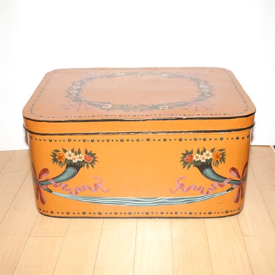 Lot 264 - Tole Painted Metal Box Height 16 inches, width...