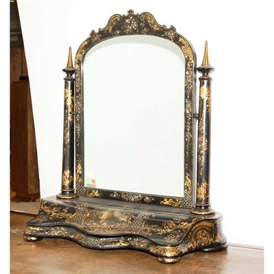 Lot 296 - Victorian Mother-of Pearl Inlaid Papier Mache...