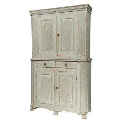 Lot 387 - Swedish Neoclassical Painted Cabinet 18th/19th...