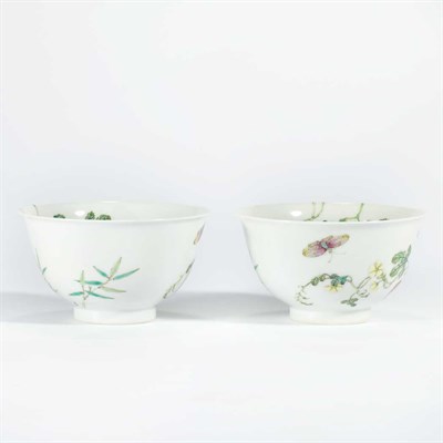 Lot 245 - Pair of Chinese Famille Rose Glazed Porcelain...