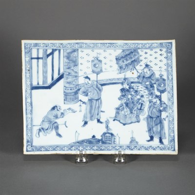 Lot 187 - Two Chinese Blue and White Glazed Porcelain...