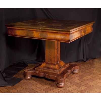 Lot 180 - American Restauration Style Center Table With...