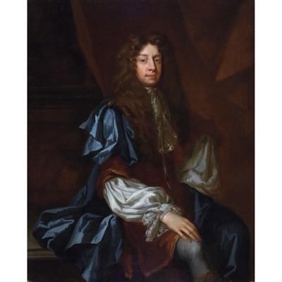 Lot 33 - School of Sir Peter Lely A Gentleman of the...