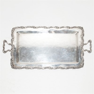 Lot 480 - Peruvian 900 Quality Silver Two-Handled Tray...
