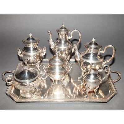 Lot 275 - French Silver Plated Footed Tea and Coffee...