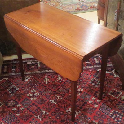 Lot 292 - Late Federal Cherry Pembroke Table Height 28...
