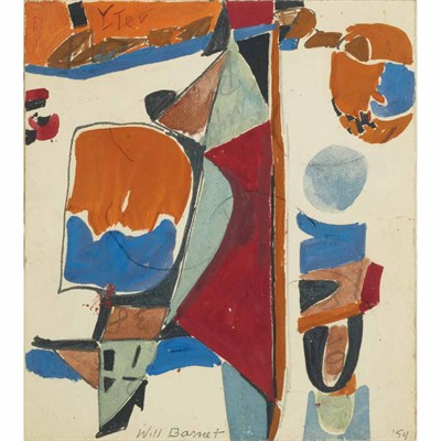 Lot 7 - Will Barnet American, 1911-2012 Study for...