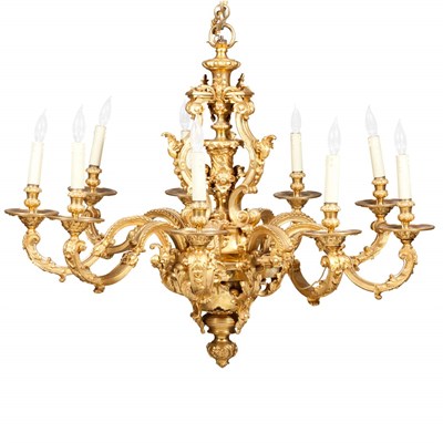 Lot 293 - Louis XIV Style Gilt-Bronze Ten-Light...