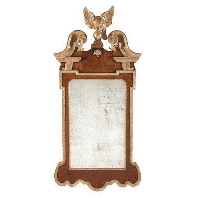 Lot 232 - George II Parcel Gilt Walnut Mirror Circa 1740...
