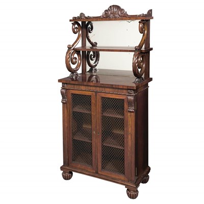 Lot 509 - George IV Rosewood Dwarf Bookcase Circa 1820...