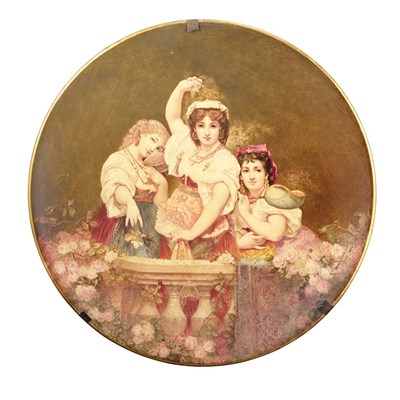 Lot 356 - French Hand-Painted Ceramic Charger M....