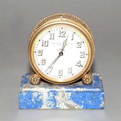Lot 375 - Doxa Watch Co. Gilt-Bronze Desk Clock Retailed...