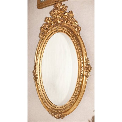 Lot 396 - Louis XVI Style Gold Painted Mirror 20th...