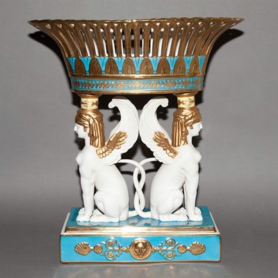Lot 478 - Sevres Style Gilt-Glazed and Bisque Porcelain...