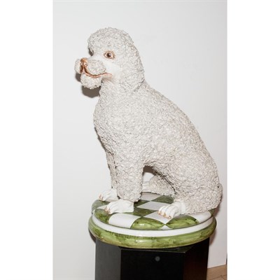 Lot 541 - Italian Pottery Figure of a Poodle Height 31...