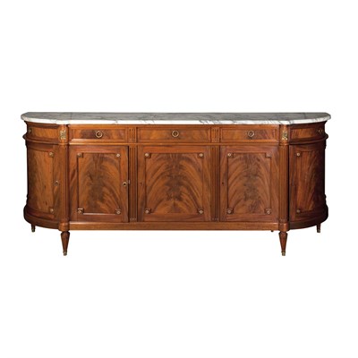 Lot 175 - Louis XVI Style Gilt-Metal Mounted Mahogany...