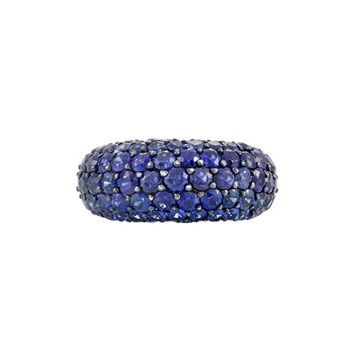 Lot 122 - Sapphire Bombe Ring