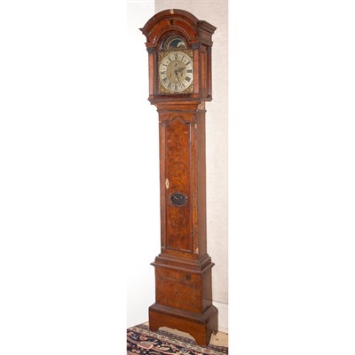 Lot 244 - Dutch Walnut Tall Case Clock Height 7 feet 7...