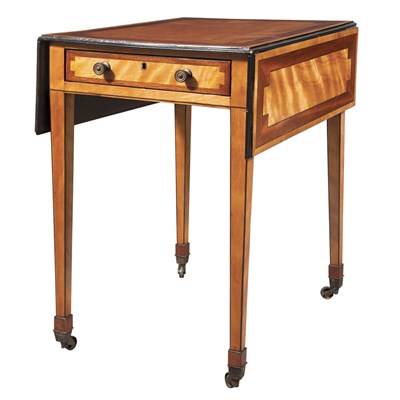 Lot 489 - George III Part Ebonized Satinwood and...