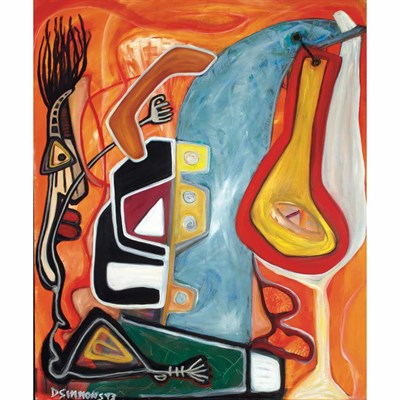 Lot 363 - Danny Simmons American, b. 1954 Untitled, 1993...